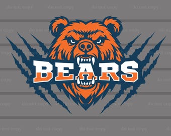 Bears PNG, Bears Vector, Bears Mascot, Bears SVG, Bears Digital Download, Bears Svg Cricut Cut file, Eps, Bears T-shirt, Bears Logo, Scratch