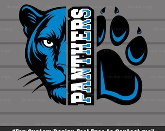 Panteras PNG, Panteras Vector, Panteras SVG, Mascota de las Panteras, Pata de las Panteras, Panteras Svg Cricut Cutfile, Eps, Camiseta de las Panteras, Logotipo, Mascota