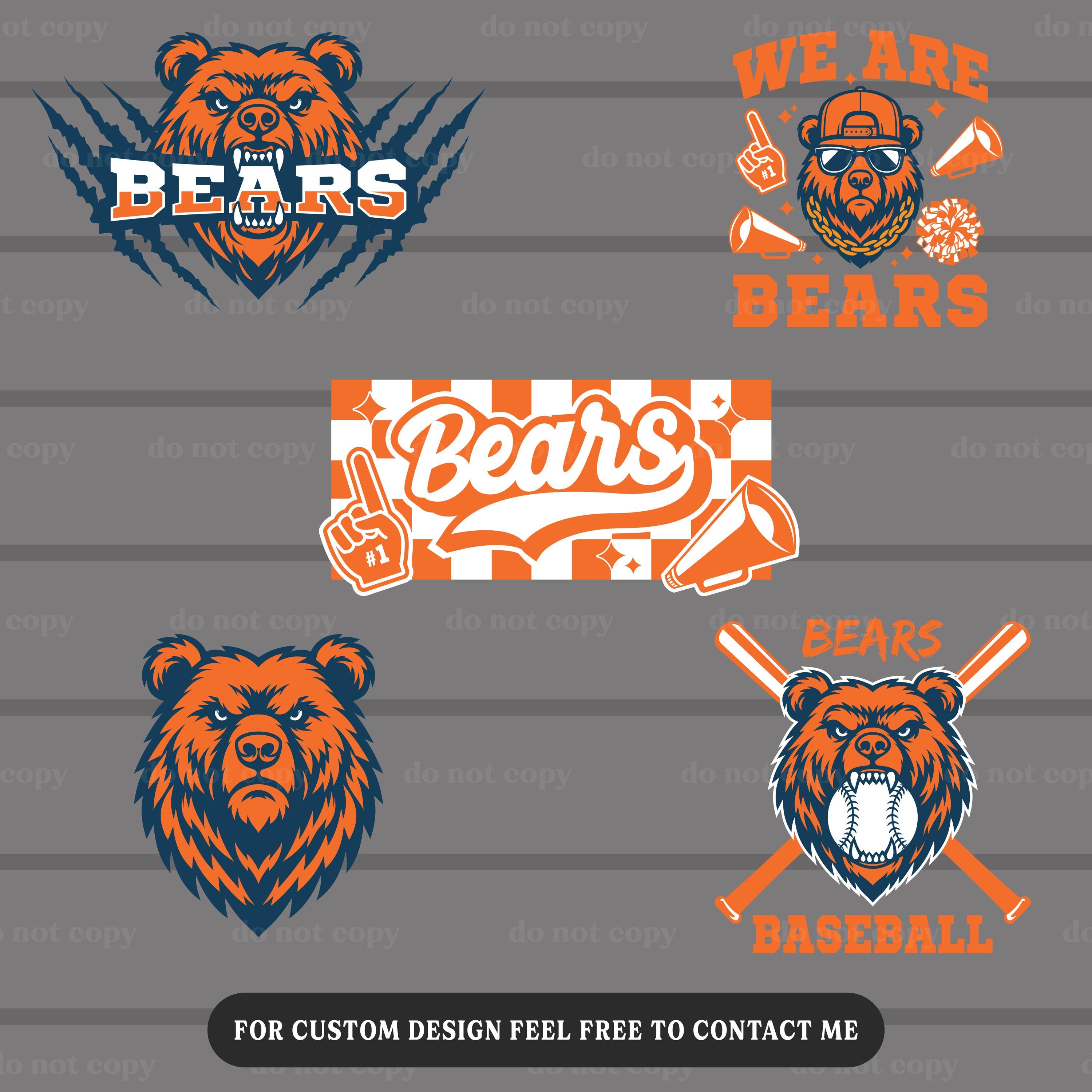 Perth Bears Vector File 25 Bears SVG PNG Bundle, Bears Cut File Cricut, Bears Mascot, Bears ...