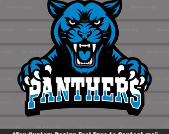 Panthers SVG, Panthers Svg Cricut Cut file, Panthers PNG, Panthers Vector, Panthers Mascot, Eps, Panthers T-shirt, Panthers Logo, School