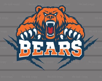 Osos PNG, Osos SVG, Descarga digital de osos, Osos SVG para Cricut, Mascota de osos, Vector de osos, Archivo de corte de osos, Eps, Camiseta de osos, Logotipo de osos