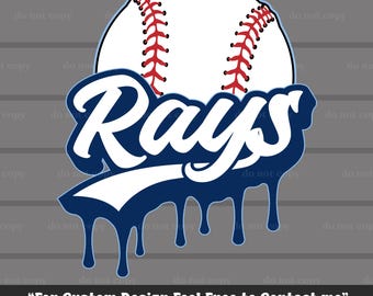 Rays SVG PNG, Rays Baseball, Descarga digital, Archivo de corte, Cricut, Béisbol PNG, Regalos de béisbol, Día de juego, Ideal para imprimir, Camiseta, Vaso