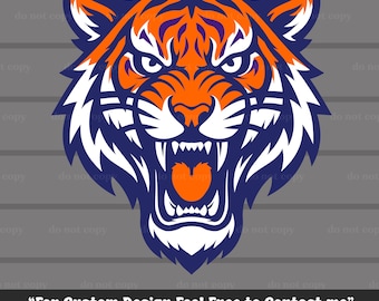 Tigres PNG, Tigres SVG, Tigres Svg Archivo de corte Cricut, Mascota de los Tigres, Vector de los Tigres, Logotipo de los Tigres, Eps, Camiseta de los Tigres, Sublimación de los Tigres, Gorra