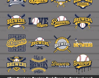 16 Brewers SVG PNG Bundle, Digital download, Cut File, Cricut, Vector, Baseball Png, Brewers Game Day, Brewers Champions, EPS File, Cheers