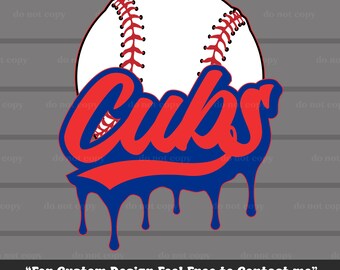 Cubs SVG PNG, Béisbol Cubs, Descarga digital, Archivo de corte, Cricut, Béisbol PNG, Regalos de béisbol, Día de juego, Ideal para imprimir, Camiseta, Vaso
