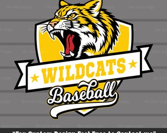 Wildcats SVG PNG, archivo de corte Cricut, béisbol PNG, día de juego, béisbol Wildcats, regalos de béisbol, mamá beisbolera, descarga digital, alta resolución