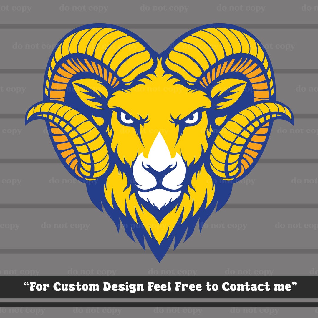 Rams PNG, Rams SVG, Rams Cricut, Rams Cut File, Eps, Rams Mascot, Rams ...