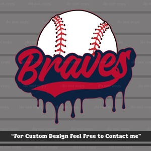 Braves SVG PNG, Braves baseboll, digital nedladdning, klippfil, Cricut, baseboll PNG, basebollpresenter, matchdag, bäst för utskrift, t-shirt