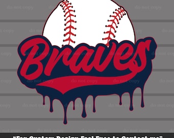 Braves SVG PNG, Béisbol Braves, Descarga digital, Archivo de corte, Cricut, Béisbol PNG, Regalos de béisbol, Día de juego, Ideal para imprimir, Camiseta