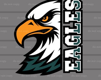 Águilas PNG, Águilas SVG, Águilas SVG Cricut Cutfile, Mascota de las Águilas, Vector de las Águilas, Logotipo de las Águilas, Eps, Camiseta de las Águilas, Taza, Sublimación de las Águilas