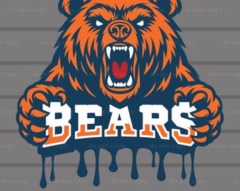 Bears SVG, Bears PNG, Bears Svg Cricut, Bears Cutfile, Eps, Bears Mascot, Bears Vector, Bears T-shirt, Bears Logo, Bears Digital Download