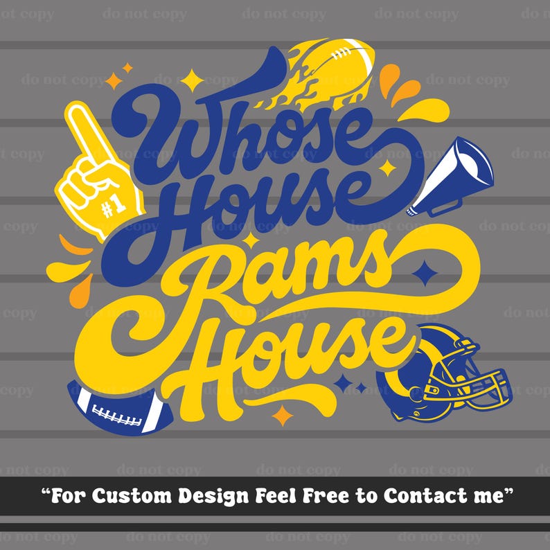 Go Rams Pointing Finger Rams SVG, Rams Cricut, Rams Cut File, Rams Layering Design, Rams PNG ...