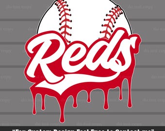 Rojos SVG PNG, Béisbol Rojos, Descarga digital, Archivo de corte, Cricut, Béisbol PNG, Regalos de béisbol, Día de juego, Ideal para imprimir, Camiseta, Vaso