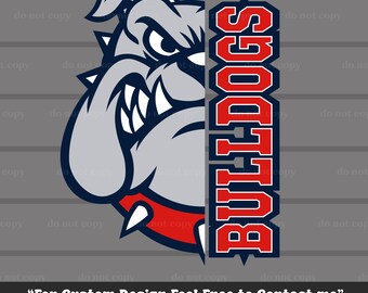 Bulldogs SVG, Bulldogs PNG, Bulldogs Cricut Cutfile, EPS, Mascota Bulldogs, Descarga instantánea, Mascota Bulldogs Fútbol Americano Béisbol, Día de juego