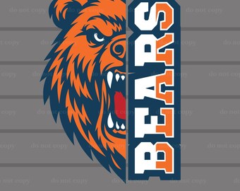 Bears PNG, Bears SVG, Bears Svg Cricut, Bears Cutfile, Eps, Bears Mascot, Bears Vector, Bears T-shirt, Bears Logo, Bears Digital Download