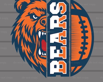 Osos PNG, Osos SVG, Mascota de Osos, Vector de Osos, Osos SVG Cricut Cutfile, Eps, Fútbol Americano, Camiseta de Osos, Logotipo de Osos, Descarga Digital de Osos
