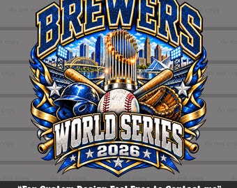 Brewers PNG, Baseball Png, PNG with 300 DPI best for Print, World Series, Brewers Finals, Brewers Champions, Baseball Gift, Digital download
