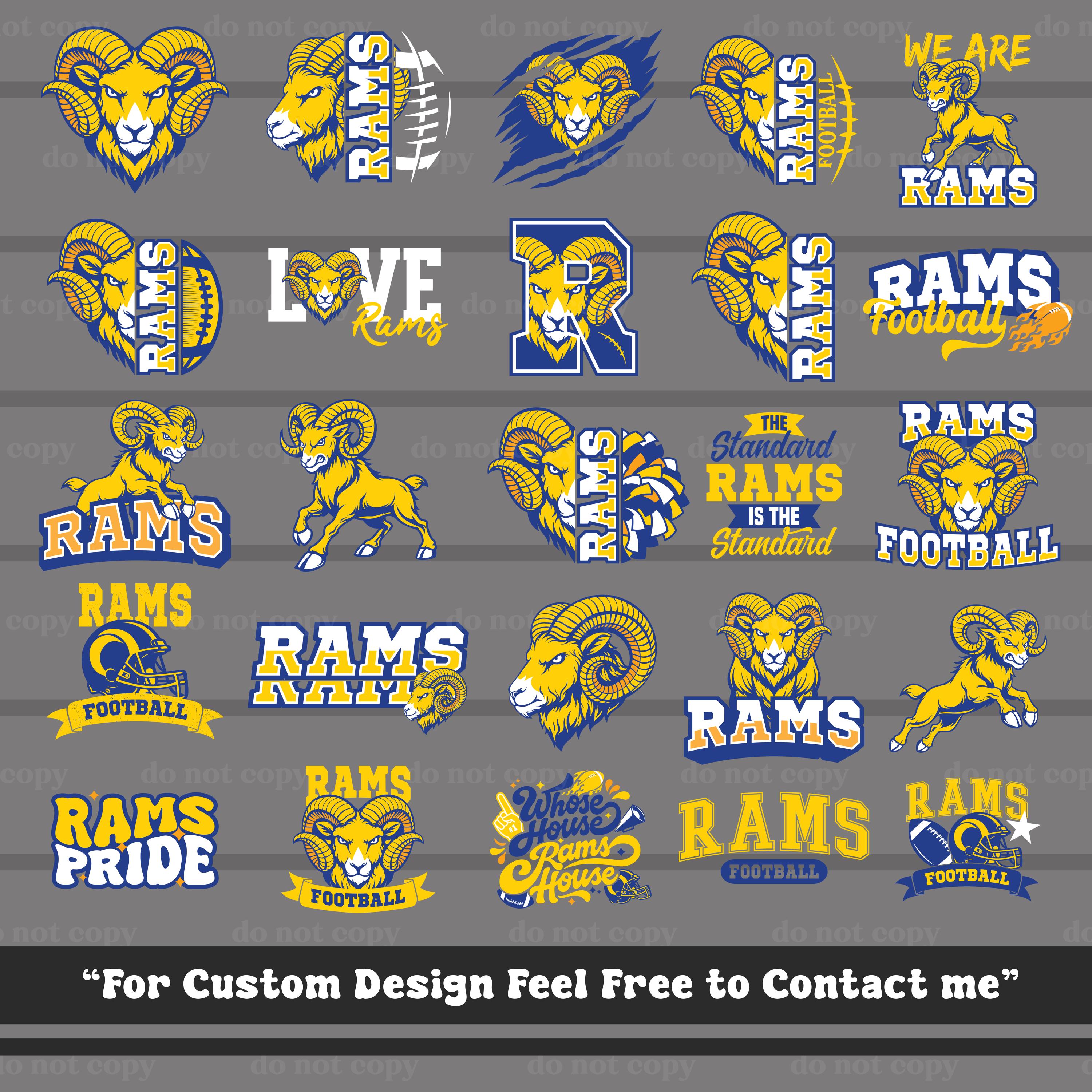 25 Rams SVG PNG Bundle, Rams Cut File Cricut, Rams Mascot, Rams Vector ...