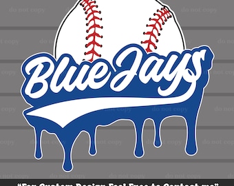 Blue Jays SVG PNG, descarga digital, archivo de corte, Cricut, béisbol PNG, regalos de béisbol, día de juego, ideal para imprimir, camisetas, pegatinas, sudaderas con capucha