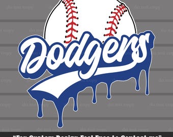 Dodgers SVG PNG, Dodgers Baseball, Descarga digital, Archivo de corte, Cricut, Béisbol PNG, Regalos de béisbol, Día de juego, Ideal para imprimir, Camiseta