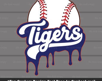 Tigres SVG PNG, Béisbol de los Tigres, Descarga digital, Archivo de corte, Cricut, Béisbol PNG, Regalos de béisbol, Día del partido, Ideal para imprimir, Camiseta, Taza