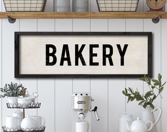 BAKERY Sign, Painted Kitchen Sign, Farmhouse Decor, Country Cottage Decor, Rustic Wood Sign, Kitchen Art, Gift for Bakers, Gift for Mom.
