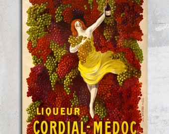 EXTRA LARGE Wall Art, Vintage French Poster, Oversized Canvas