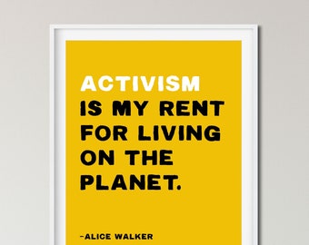 ACTIVISM POSTER, Inspirational Quote, Social Justice, Educational Poster, Anti-Racist, Wall Art for Therapists, Activists, Teachers