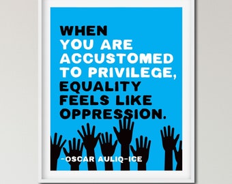 CARTEL DE IGUALDAD RACIAL, Cartel educativo, Privilegio blanco, Cartel de manifestación, Arte mural antirracista, Justicia social, Reforma.