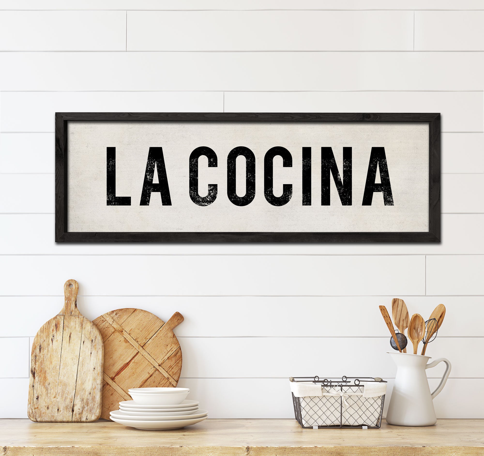 Spanish Kitchen Sign La Cocina Sign Spanish Decor Cocina Wood Sign Custom Wood Sign Wood Signs With Quotes 4x16 Inch