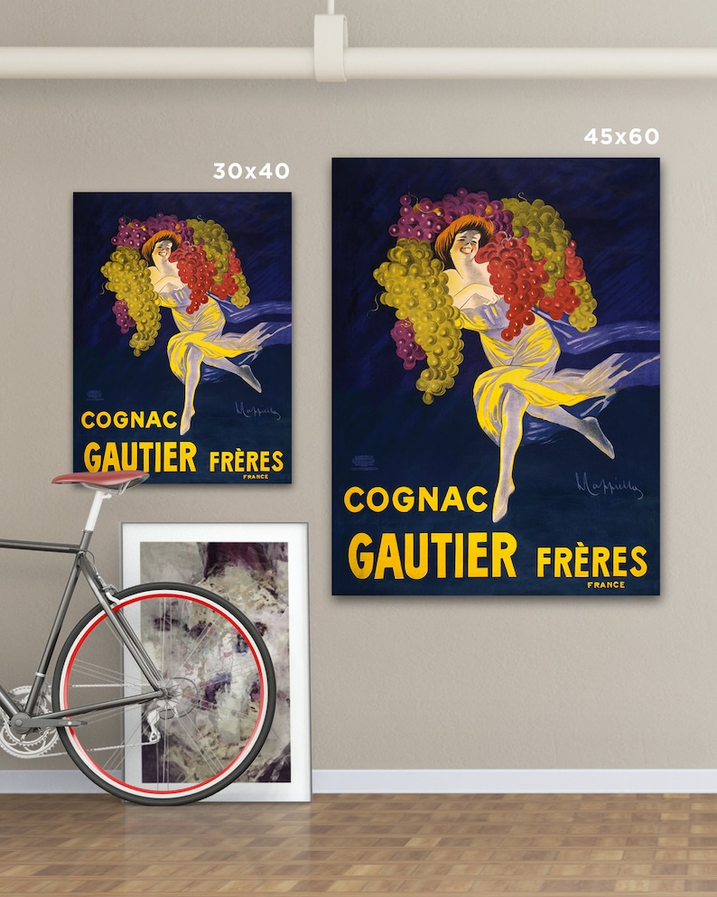 EXTRA LARGE Wall Art Vintage French Poster Oversized Canvas Etsy