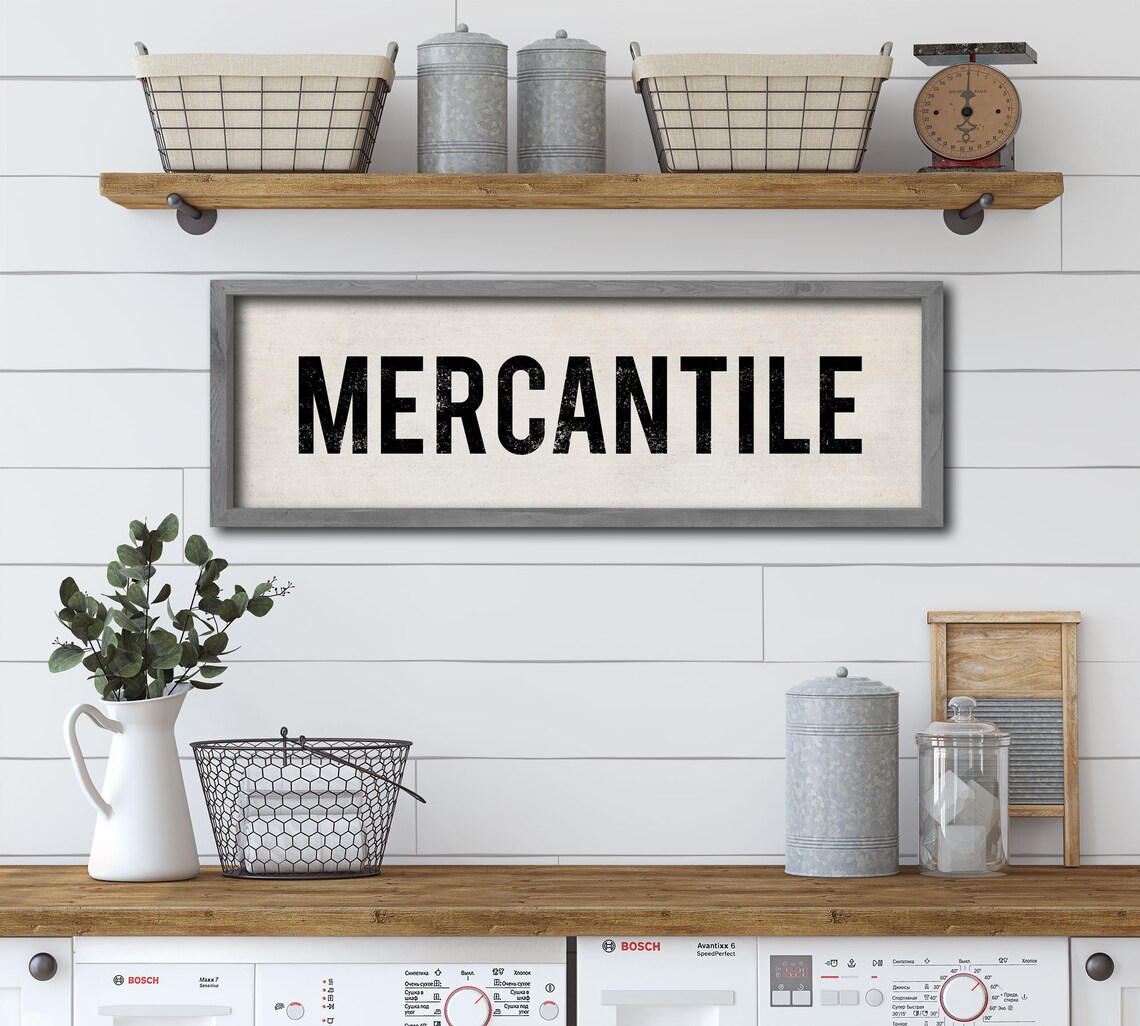 VINTAGE Mercantile Sign Hand Painted Decorative Signs on Etsy