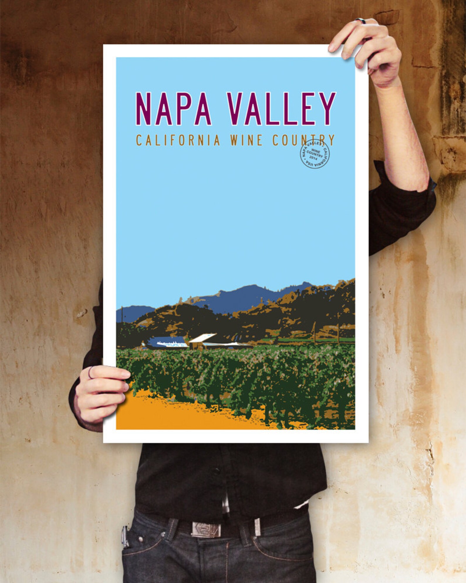 NAPA VALLEY Travel Poster California Art Napa Valley Print - Etsy