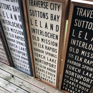 CUSTOM Subway Art, Personalized Travel Art, Modern Decor, Industrial Decor, Farmhouse Style Wall Art, Hand-Painted Wood Subway Signs, 12x36. image 10