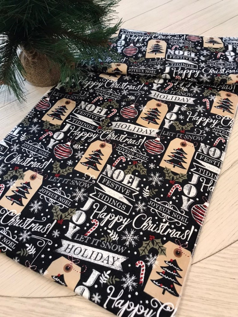 Christmas Table Runner Christmas Table Decor Holiday Table Runner Buffalo Plaid Christmas Decor Holiday Decor
