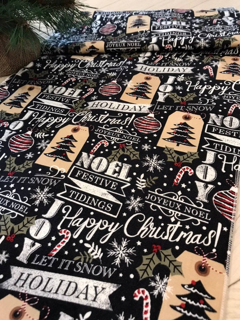 Christmas Table Runner Christmas Table Decor Holiday Table Runner Buffalo Plaid Christmas Decor Holiday Decor