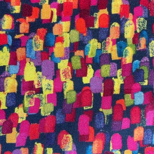 Abstract Rainbow Cotton Fabric: Quilting & Sewing, 44&quot; Wide