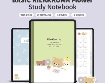 Cuaderno digital Rilakkuma Home Cafe / Cuaderno para iPad y tabletas Android compatible con Goodnotes, Notability y Samsung Notes / Licencia oficial