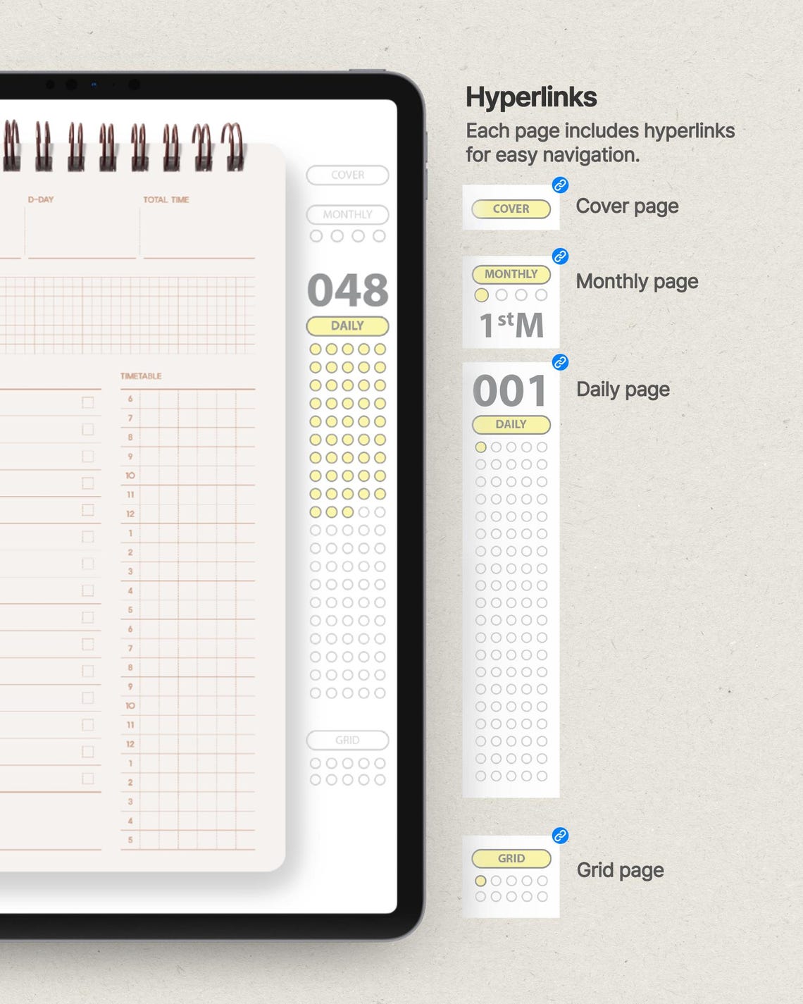 Plan B 100-day Study Planner Goodnotes Planner iPad Template Weekly ...