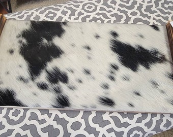 Cowhide decorative trays