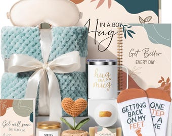 Get Well Soon Gift Basket, Comfort Care Package for Her