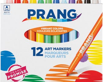 Classic Art Markers, Bullet Tip, Assorted Colors, 12 Count
