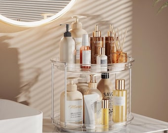 2-Tier Rotating Spice Rack Organizer: Lazy Susan Turntable 9.25''
