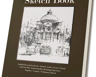 Top Spiral Bound Sketchbook: 120 Bleedproof Pages (9x12)