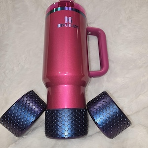 Textured Chroma -ChromaBerry - Boot Bottom for Stanley 30, 40oz Quencher Tumbler- Tumbler Accessory Gift - Tumbler Dent Silicone