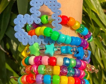 Rainbow Kidcore Kandi Bracelet Mystery Bag