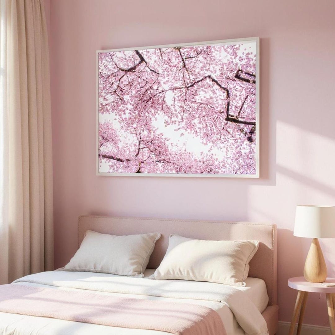 Pink Cherry Blossoms Poster - Spring Photography - Floral Wall Art - Etsy
