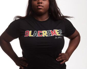 Dlacremes Tee : Unisex Afro-Karibik Schwarzes T-Shirt