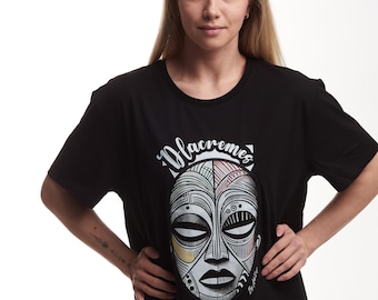 Schwarze Festac Tees (Unisex)