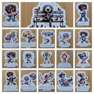 Funny Work Related Stickers, Waterproof Vinyl Work Related Stickers for Water Bottles, Laptops, Book Décor, Sarcastic Work Stickers